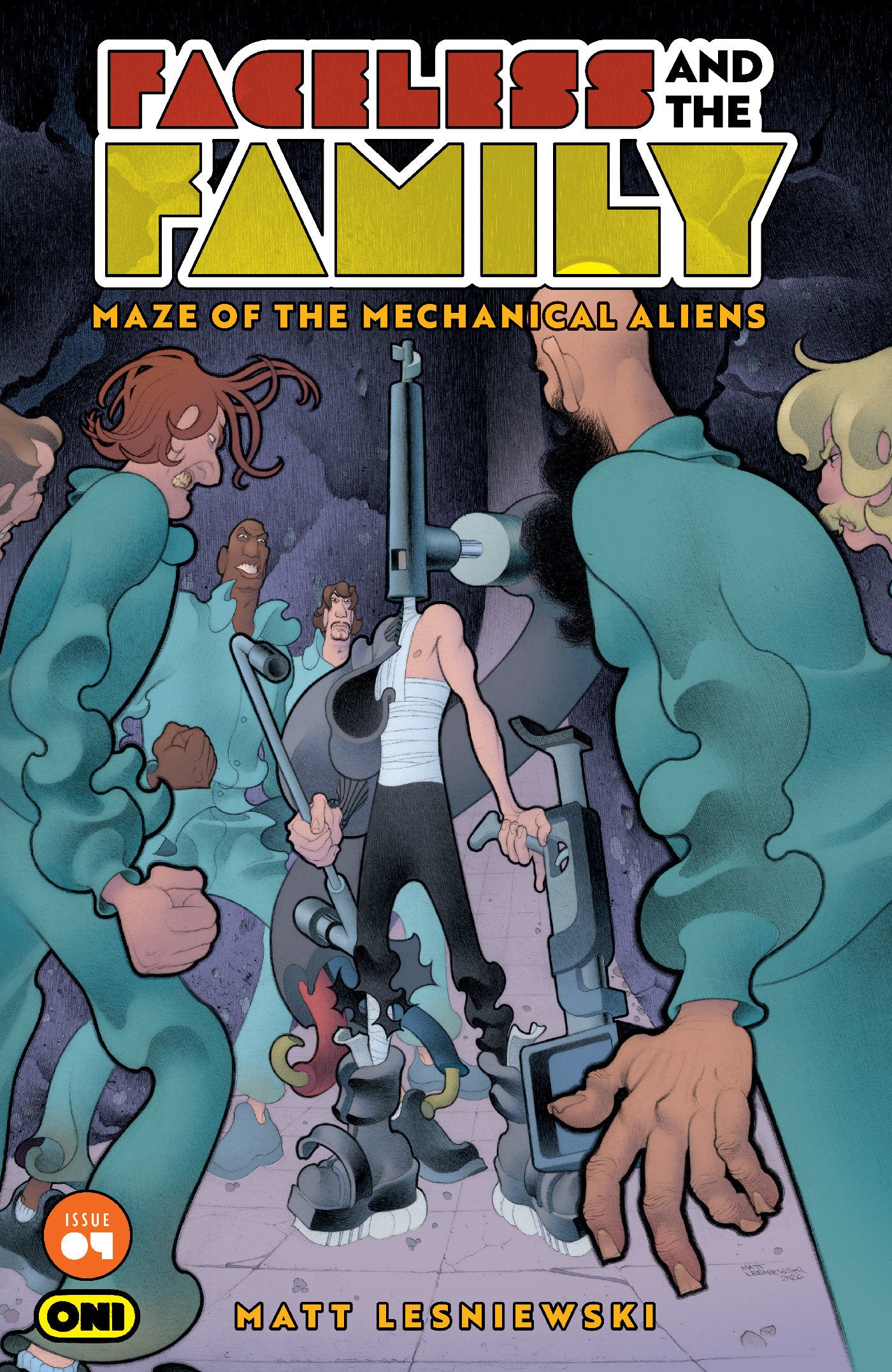 FACELESS AND THE FAMILY MAZE OF THE MECHANICAL ALIENS #4 (CVR A MATT LESNIEWSKI) - PREORDER