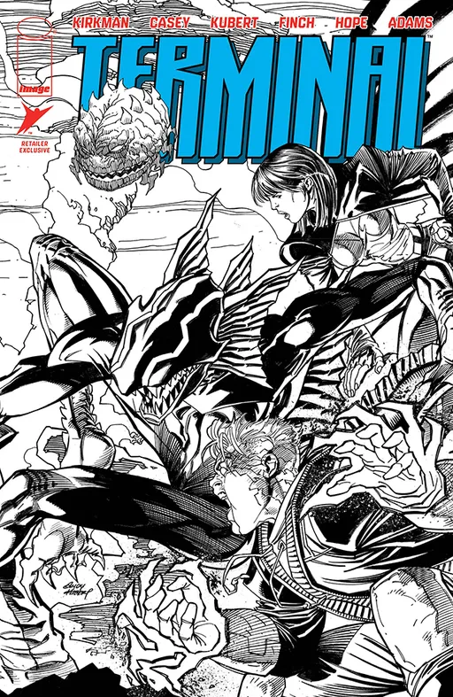 Terminal Ashcan #1 (Cover D Andy Kubert Black & White Connecting Variant)