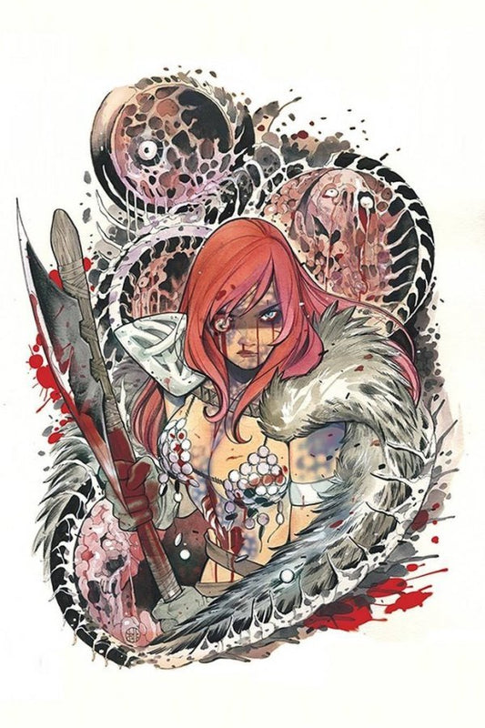 Die!Namite #1 (Shared Retailer Peach Momoko Red Sonja Zombie Virgin Variant)