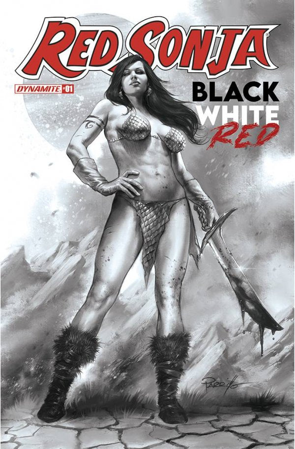 Red Sonja: Black, White, Red #1 (Cover K 1:50 Parrillo B&W)