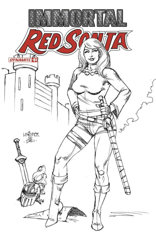 Immortal Red Sonja #1 (Cover H 1:20 Joseph Michael Linsner Variant)