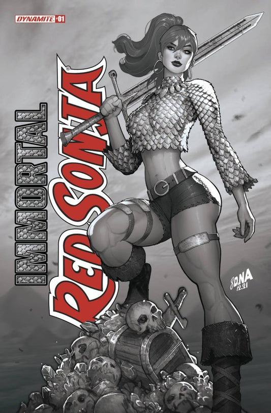 Immortal Red Sonja #1 (Cover I 1:25 David Nakayama Black & White Variant)