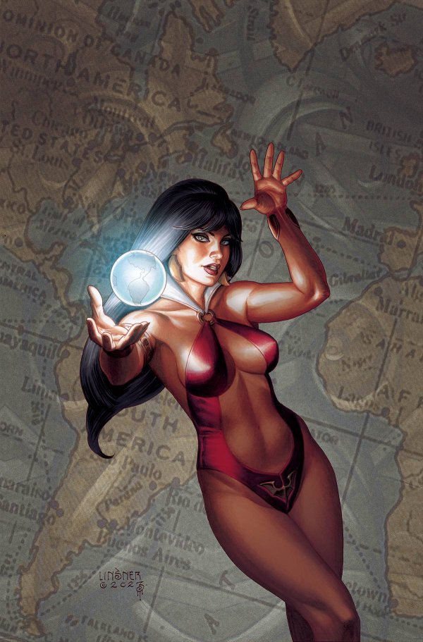 Vampirella vs. The Superpowers #2 (Cover L 1:20 Joseph Michael Linsner Virgin Variant)