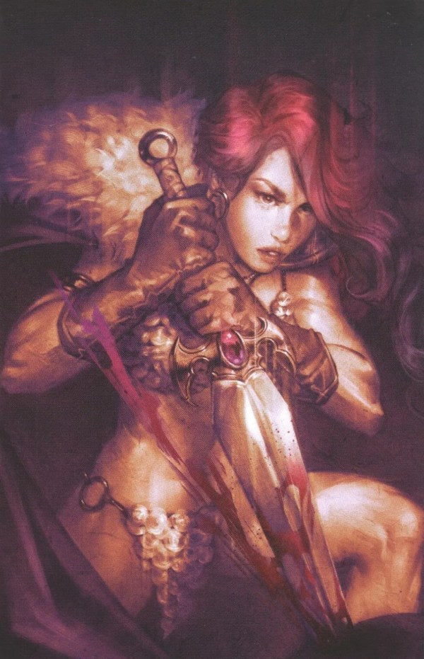 Red Sonja #1 (OSHred Webstore / ComicTom101 Red Tint Virgin Variant)