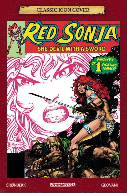 Red Sonja #12 (Cover G 1:10 Frank Brunner Icon Variant)