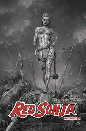 Red Sonja #12 (Cover O 1:10 Björn Barends Black & White Variant)