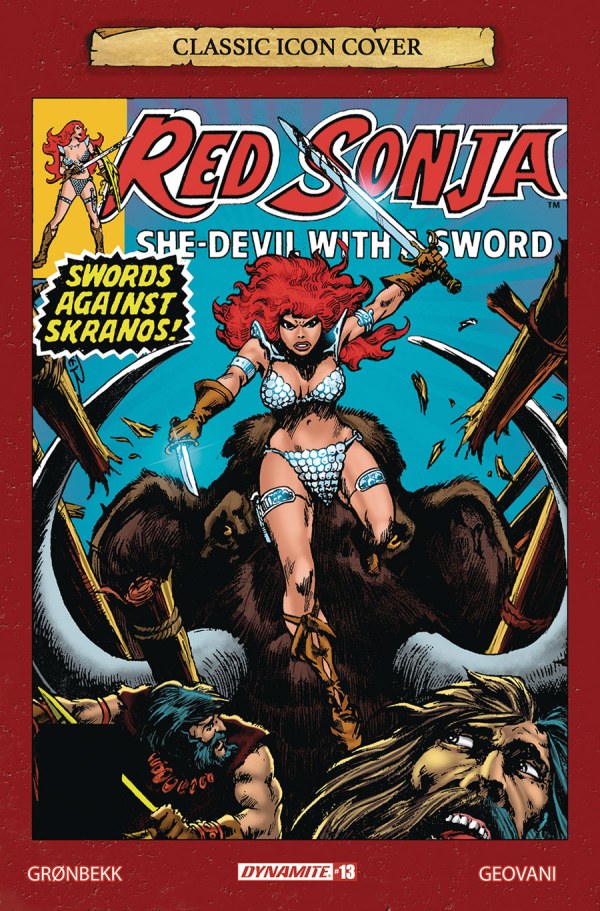 Red Sonja #13 (Cover G 1:10 Frank Brunner Classic Icon Variant)