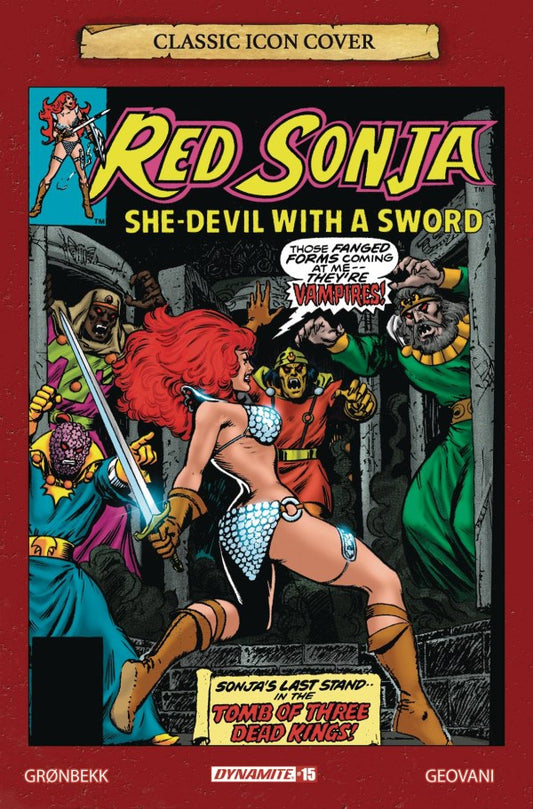 Red Sonja #15 (Cover G 1:10 Frank Brunner Classic Icon Variant)