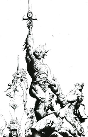Thundercats #1 (Dynamite.com Jae Lee Black & White Virgin Variant)