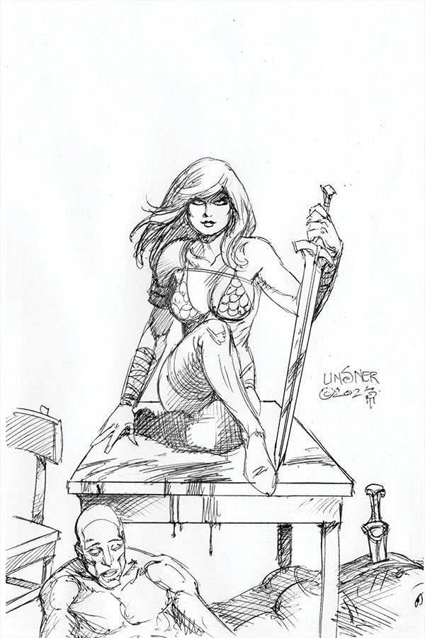 Red Sonja: Empire of the Damned #1 (Cover O 1:25 Joseph Michael Linsner Line Art Virgin)