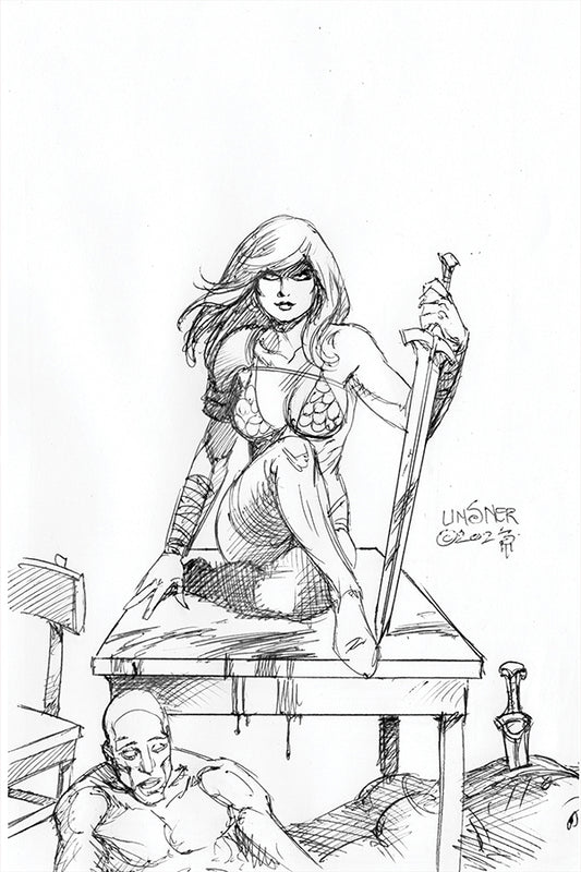 Red Sonja: Empire of the Damned #1 (Cover O 1:25 Joseph Michael Linsner Line Art Virgin)