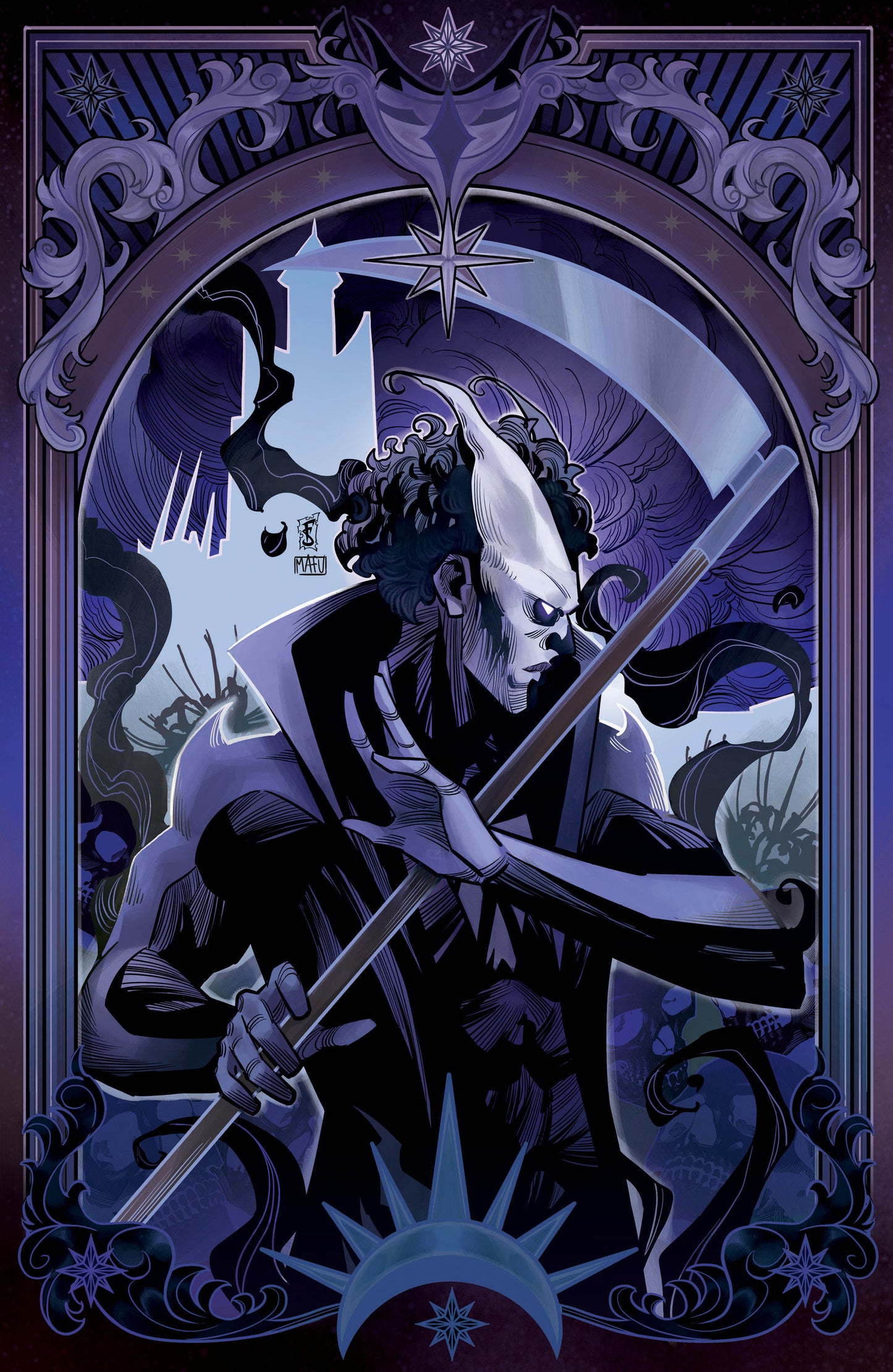 Valiant Beyond: Tales of the Shadowman Finale--Darque Legacy Variant B (Sabbatini Full Art Tarot Variant) (Sabbatini Full Art Tarot Variant) - PREORDER