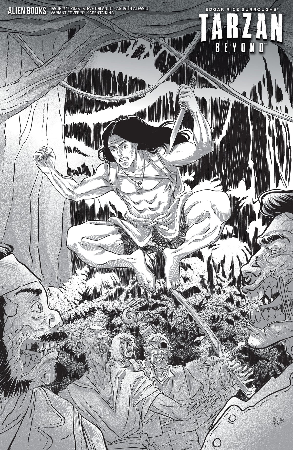 Tarzan Beyond #4 (Variant D (King B&W)) - PREORDER