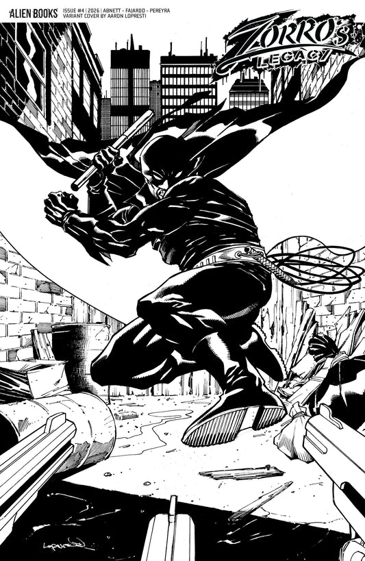 Zorro's Legacy #4 (Variant D (Lopresti B&W)) - PREORDER