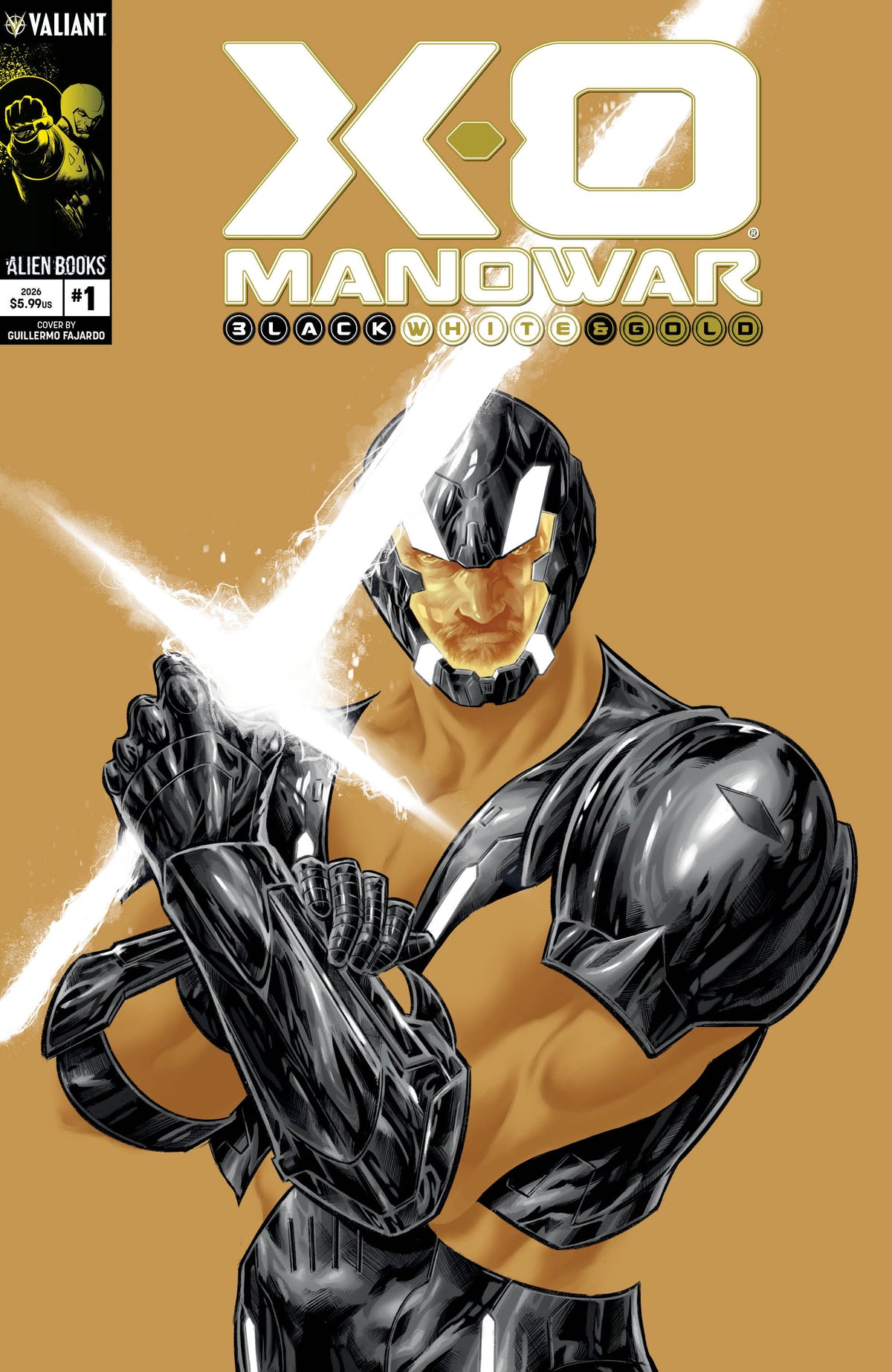 X-O Manowar: Black, White & Gold #1 (Cover A (Fajardo)) - PREORDER