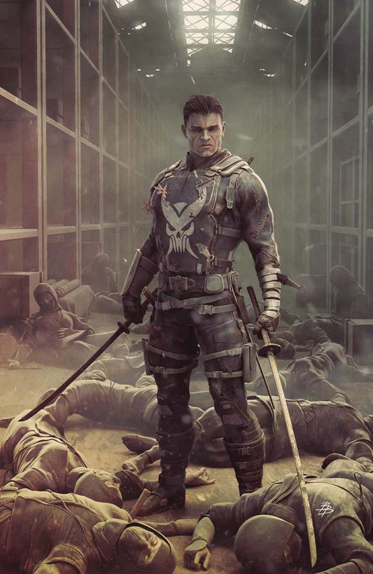 Punisher #1 (Unknown Comics / Street Level Hero / Comic Traders Björn Barends Virgin Variant)