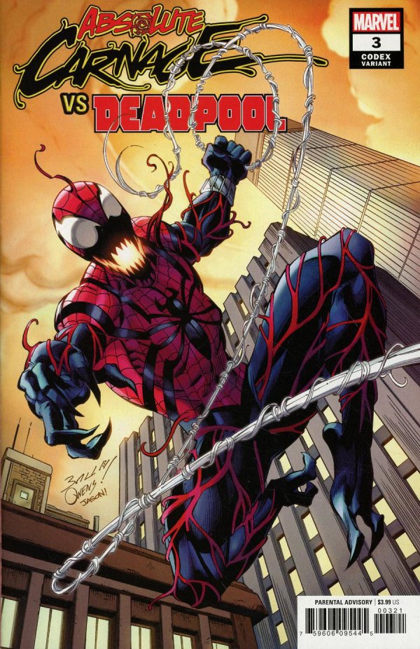 Absolute Carnage vs. Deadpool #3 (1:25 Bagley Codex Variant)