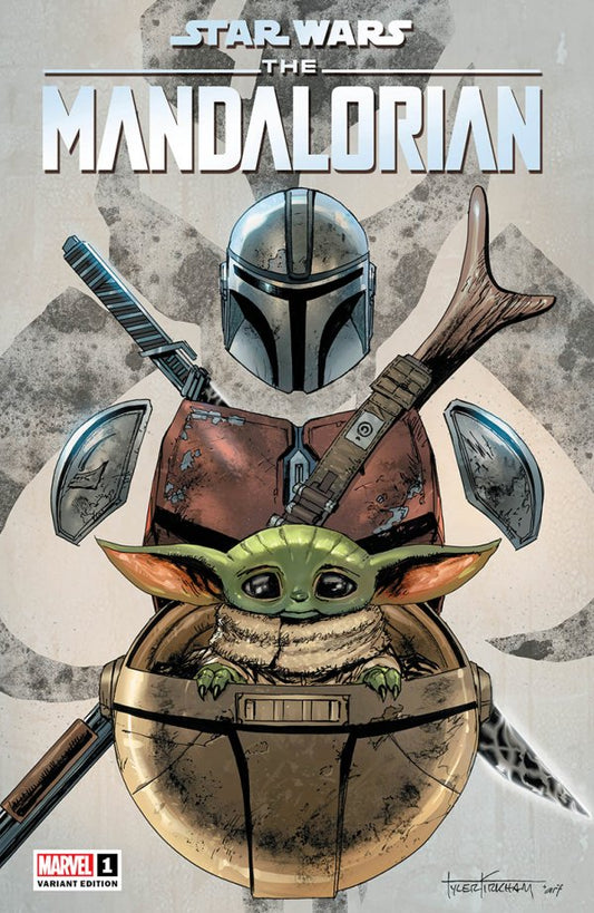 Star Wars: The Mandalorian #1 (Unknown Comics / Street Level Hero / Comic Traders Tyler Kirkham Variant)