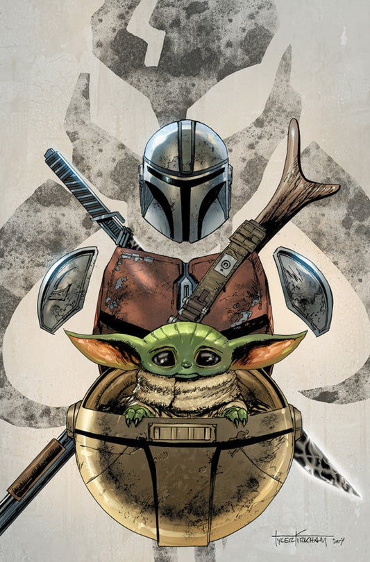 Star Wars: The Mandalorian #1 (Unknown Comics / Street Level Hero / Comic Traders Tyler Kirkham Virgin Variant)