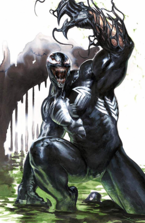 Venom #5 Unknown Comics / Street Level Hero / Comic Traders Dell'otto Virgin Variant cover