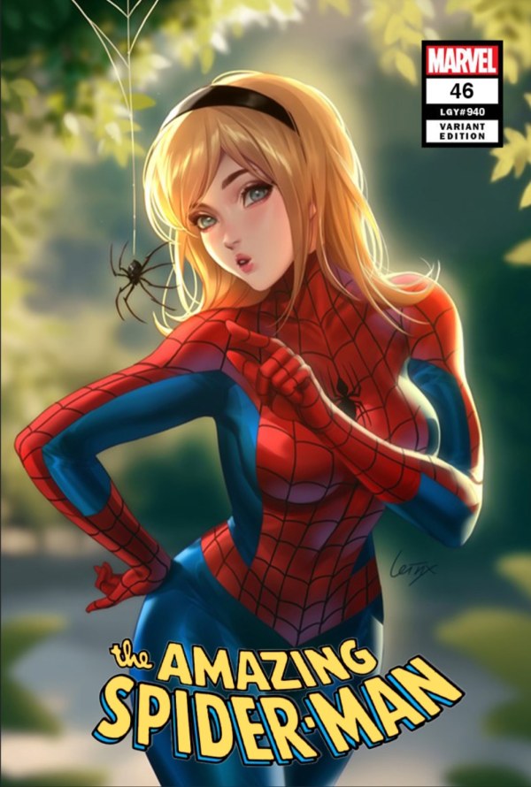 The Amazing Spider-Man #46 (Unknown Comics / Comic Traders / Sleeping Giant Lesley 'Leirix' Li Variant)