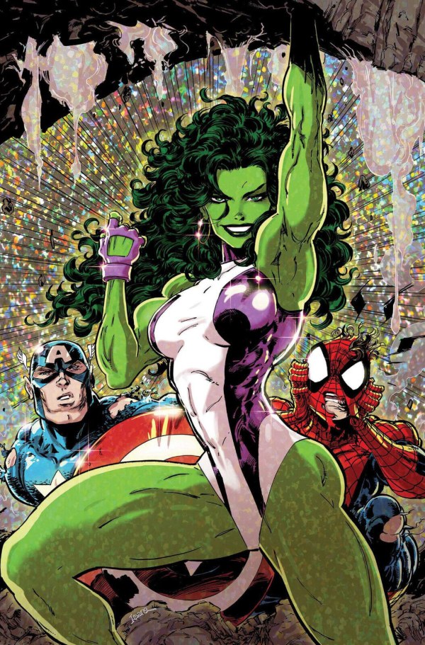 The Sensational She-Hulk #1 (Unknown / 616 / Comic Traders / Antihero Gallery Kaare Andrews Virgin Variant)