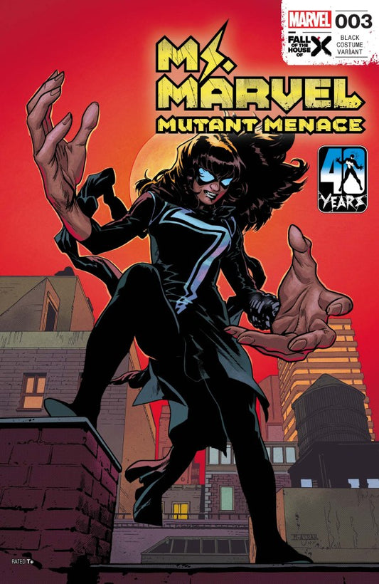 Ms. Marvel: Mutant Menace #3 (Mahmud Asrar Black Costume Variant)