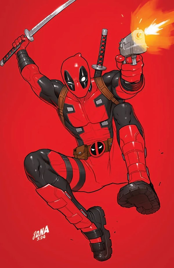 Deadpool #1 (Facsimile Edition 2024 Unknown Comics / Comic Traders / Sleeping Giant David Nakayama Virgin Variant)