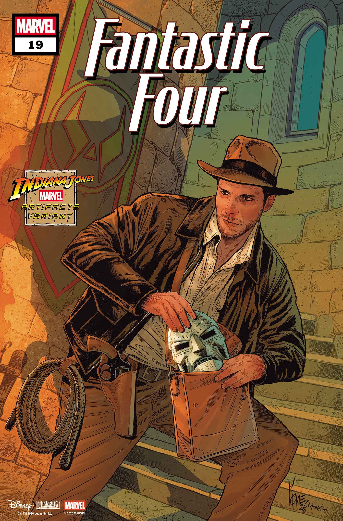 FANTASTIC FOUR #19 (MARCO CHECCHETTO INDIANA JONES MARVEL ARTIFACT VARIANT) - PREORDER