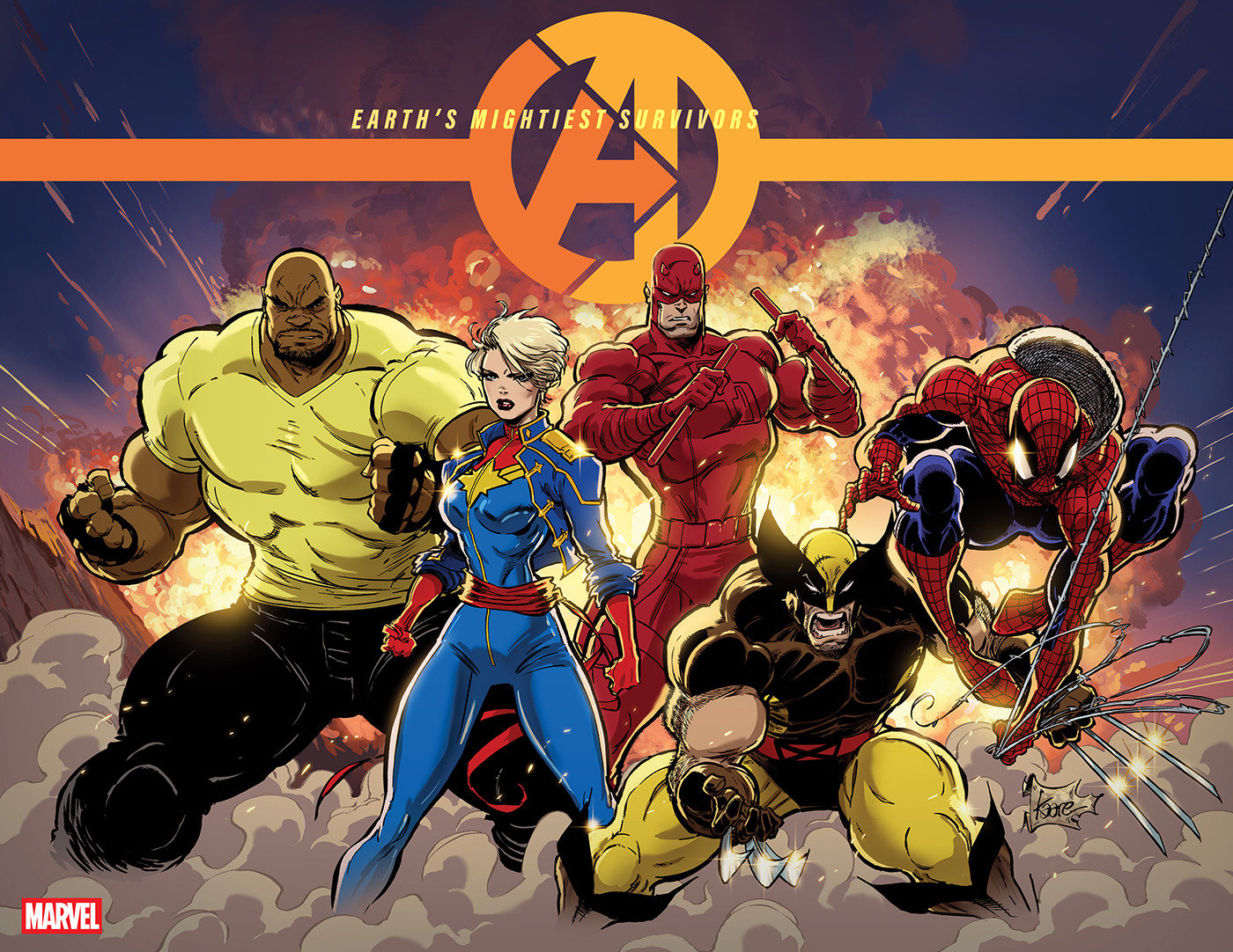 AVENGERS #1 (KAARE ANDREWS WRAPAROUND VARIANT) - PREORDER