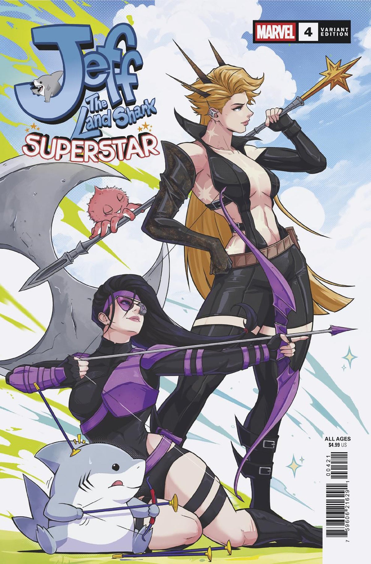 JEFF THE LAND SHARK: SUPERSTAR #4 (JHONY CABALLERO VARIANT) - PREORDER