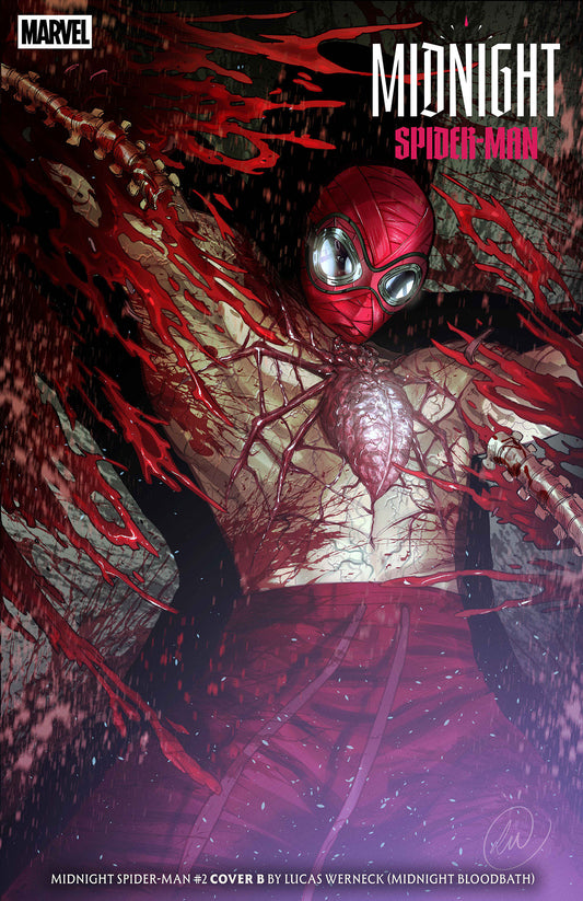 MIDNIGHT SPIDER-MAN #2 (COVER B LUCAS WERNECK MIDNIGHT BLOODBATH VARIANT) - PREORDER