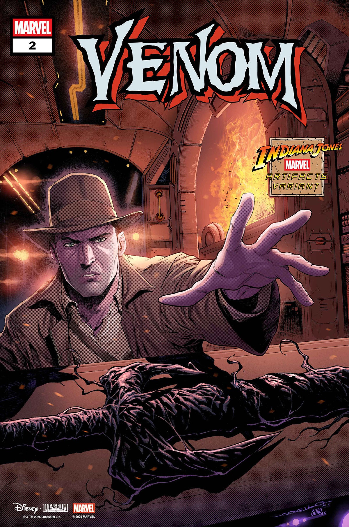 VENOM #2 (IBAN COELLO INDIANA JONES MARVEL ARTIFACT VARIANT) - PREORDER
