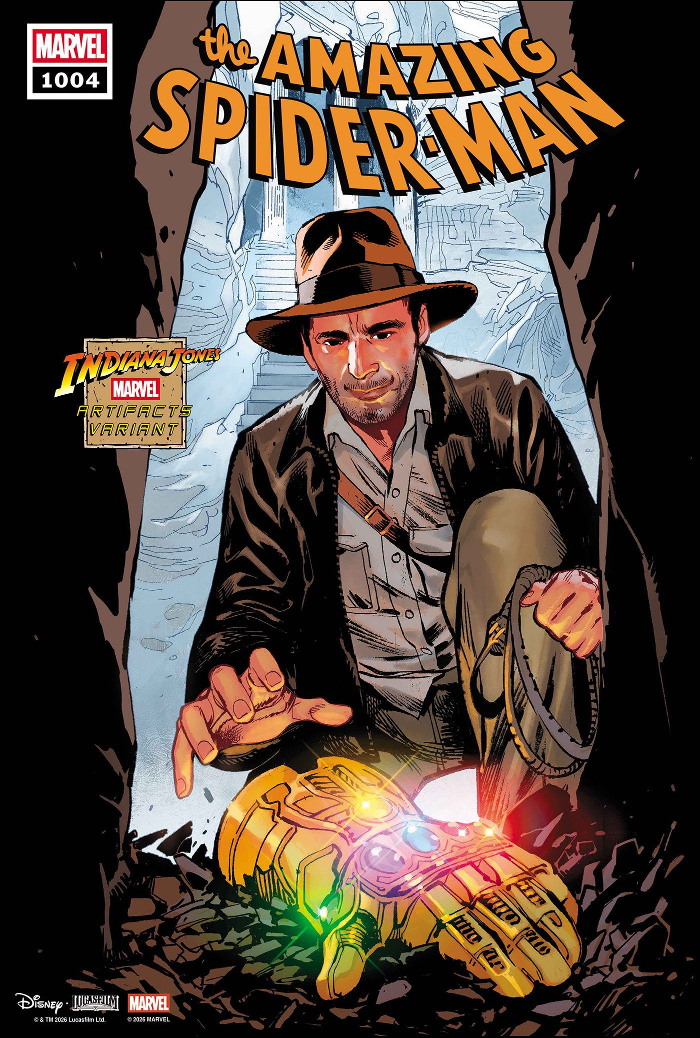 AMAZING SPIDER-MAN #1004 (SARA PICHELLI INDIANA JONES MARVEL ARTIFACT VARIANT) - PREORDER