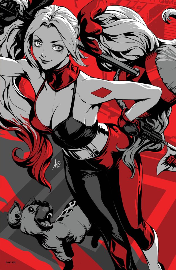 Harley Quinn: Black + White + Redder #1 (Cover F Stanley 'Artgerm' Lau Foil Variant)
