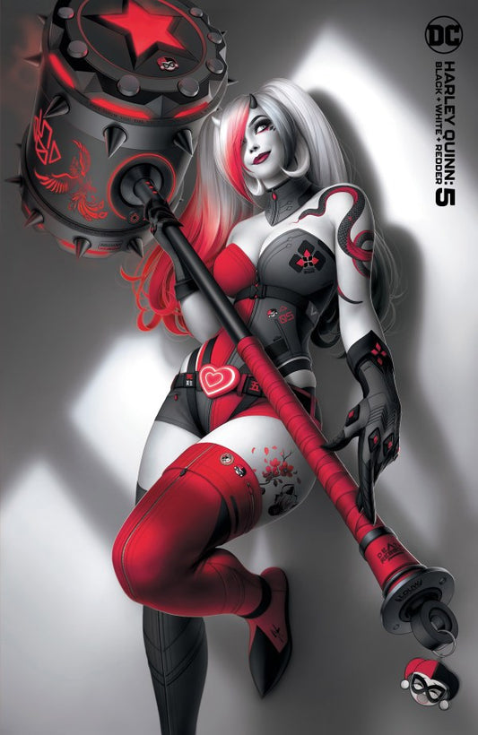 Harley Quinn: Black + White + Redder #5 (Cover B Warren Louw Variant)