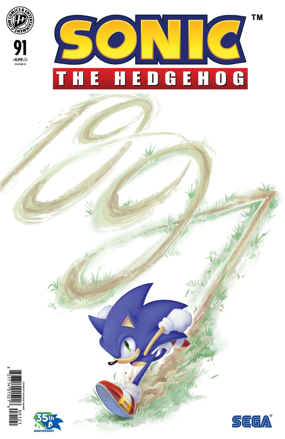 Sonic the Hedgehog #91 (Variant B (Haines)) - PREORDER