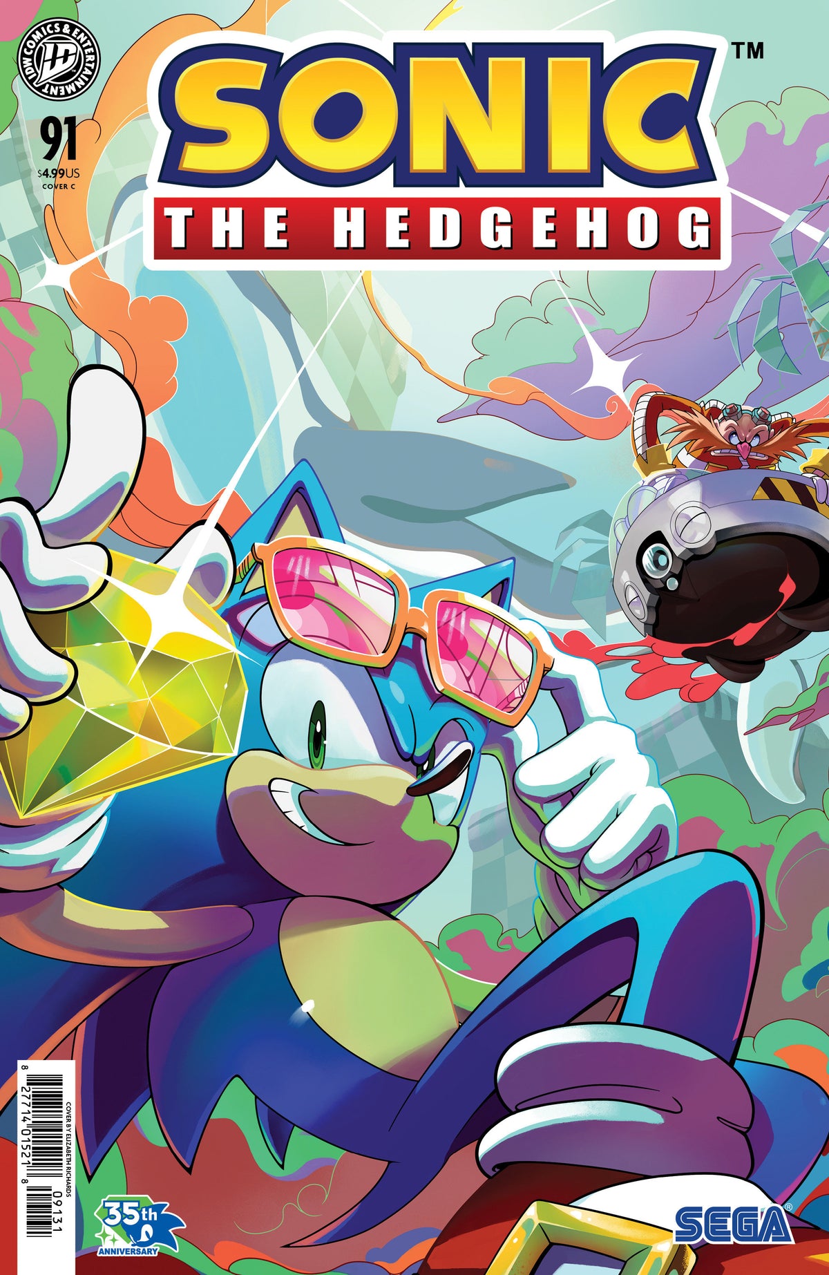 Sonic the Hedgehog #91 (Variant C (Richards)) - PREORDER