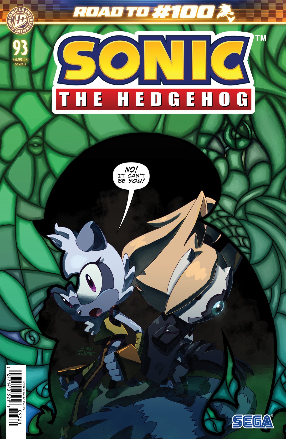 Sonic the Hedgehog #93 (Variant B (Fonseca)) - PREORDER