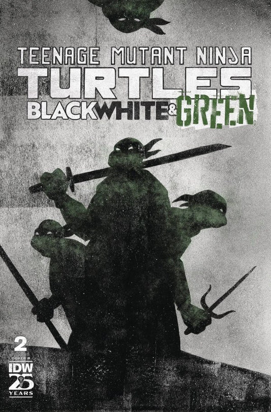 Teenage Mutant Ninja Turtles: Black, White, & Green #2 (Cover B Jeffrey Love Variant)