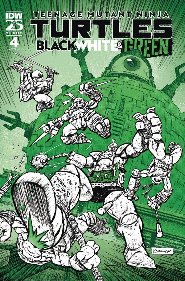 Teenage Mutant Ninja Turtles: Black, White, & Green #4 (1:10 Kevin Anthony Catalan Variant)