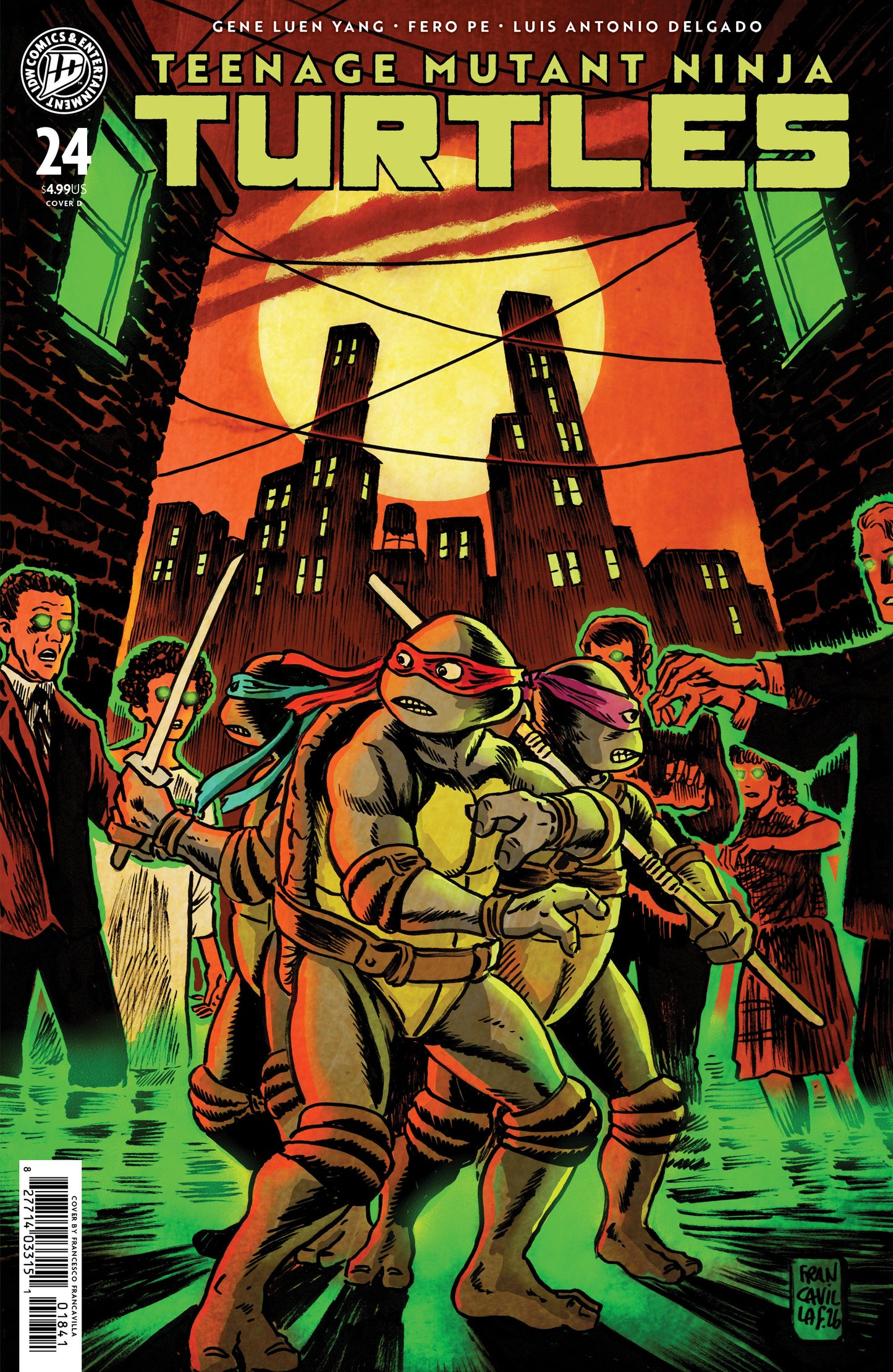 Teenage Mutant Ninja Turtles #24 (Variant D (Francavilla)) - PREORDER