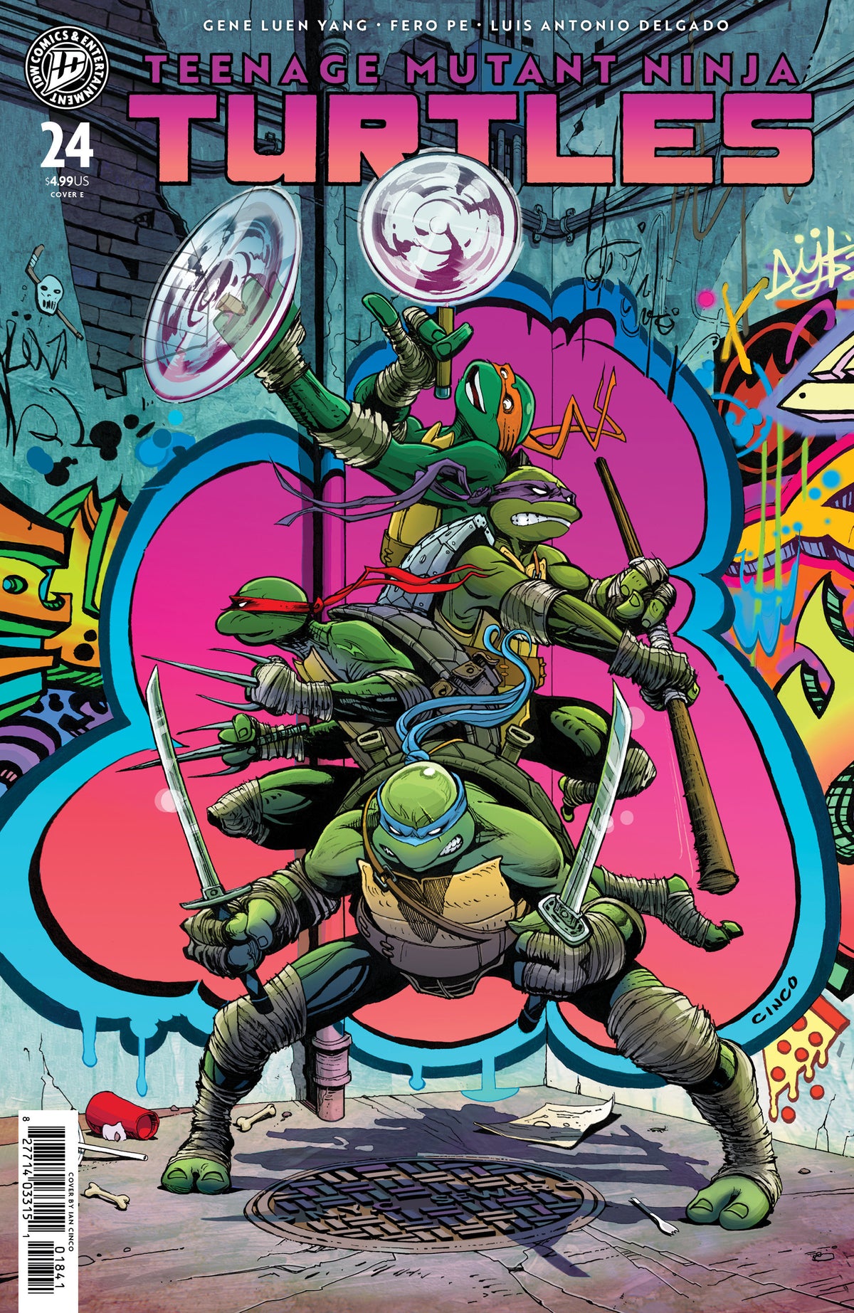 Teenage Mutant Ninja Turtles #24 (Variant E (Cinco)) - PREORDER