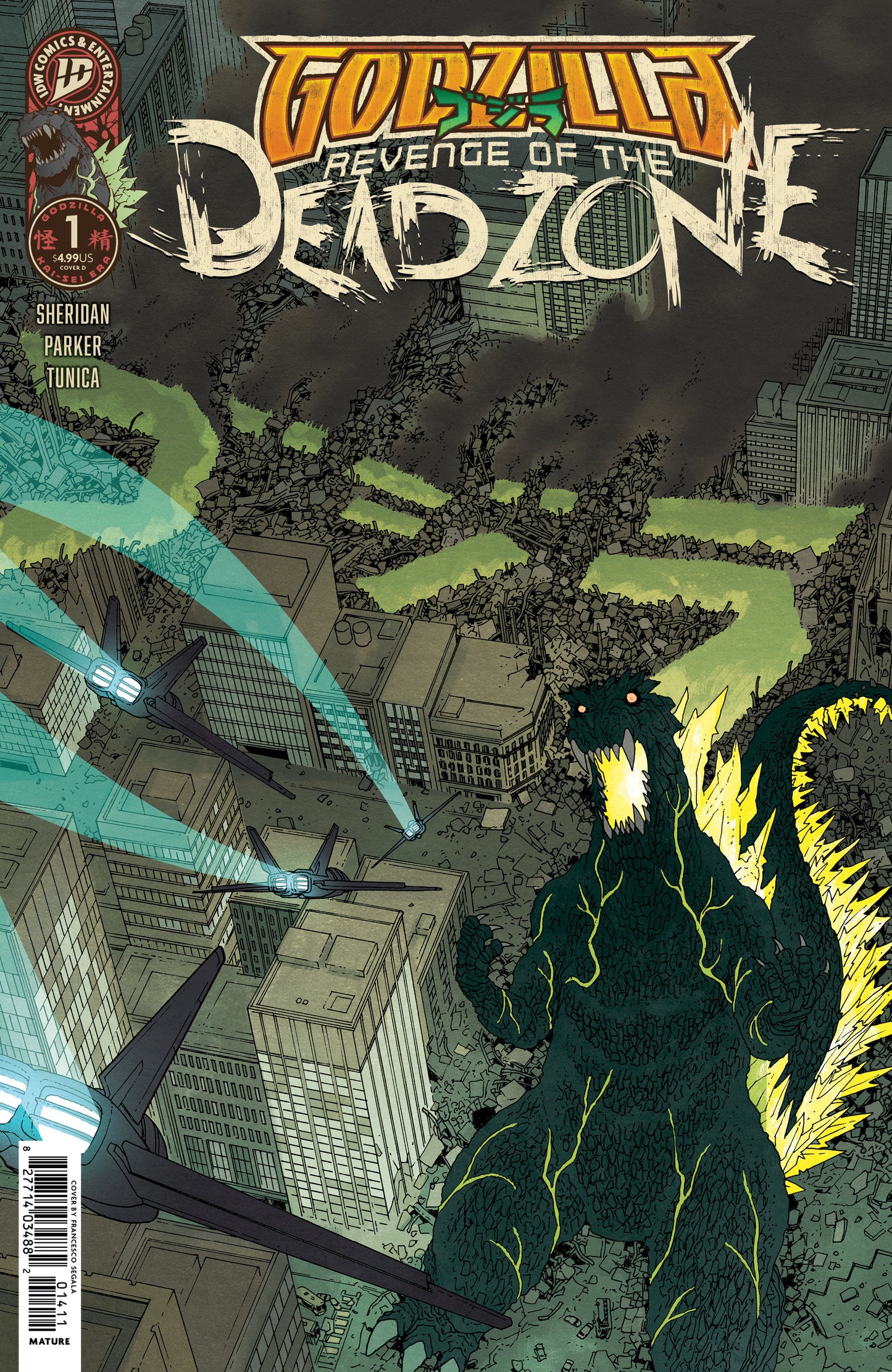 Godzilla: Revenge of the Deadzone [Kai-Sei Era] #1 (Variant D (Morazzo IDW Goes Dark Variant)) - PREORDER