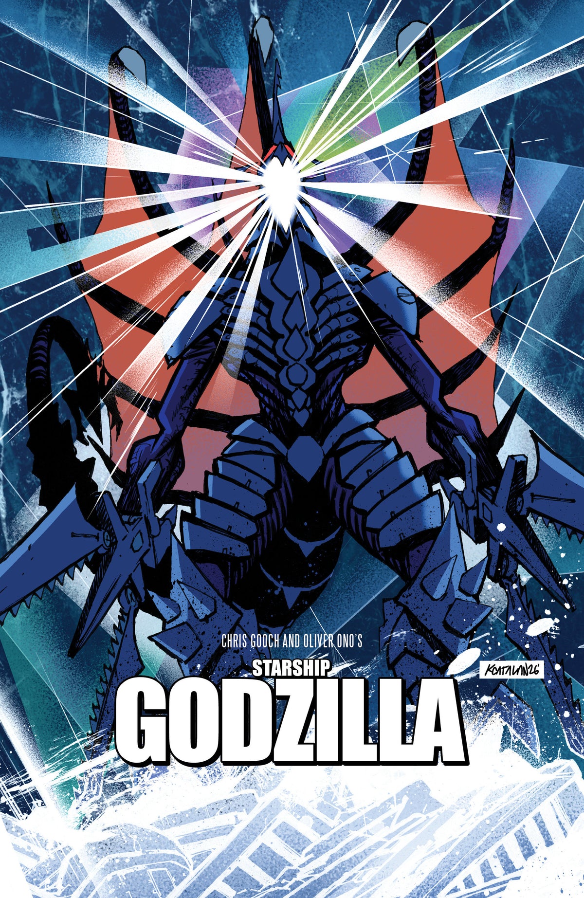 Starship Godzilla: Invasion X [Kai-Sei Era] #3 (Variant B (Catalan Movie Homage Cover)) - PREORDER