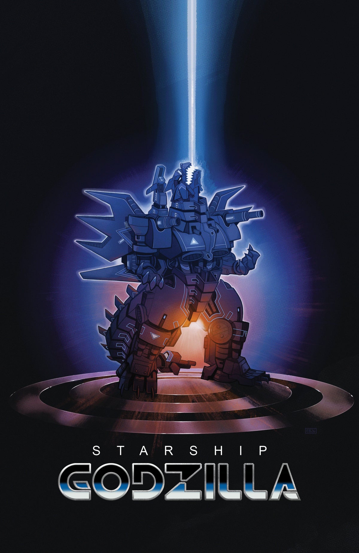 Starship Godzilla: Invasion X [Kai-Sei Era] #4 (Variant B (Beals Movie Homage Cover)) - PREORDER