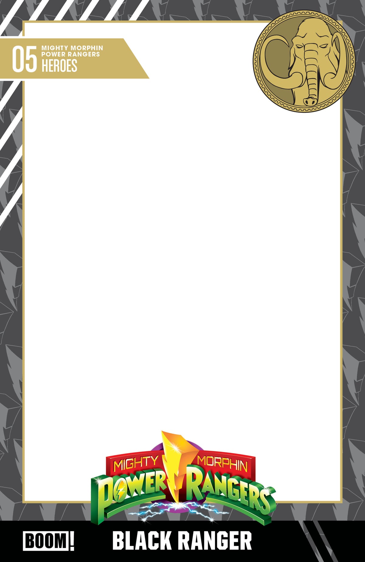 Mighty Morphin Power Rangers (2026) #5 (D Trading Card Blank Sketch Variant) - PREORDER
