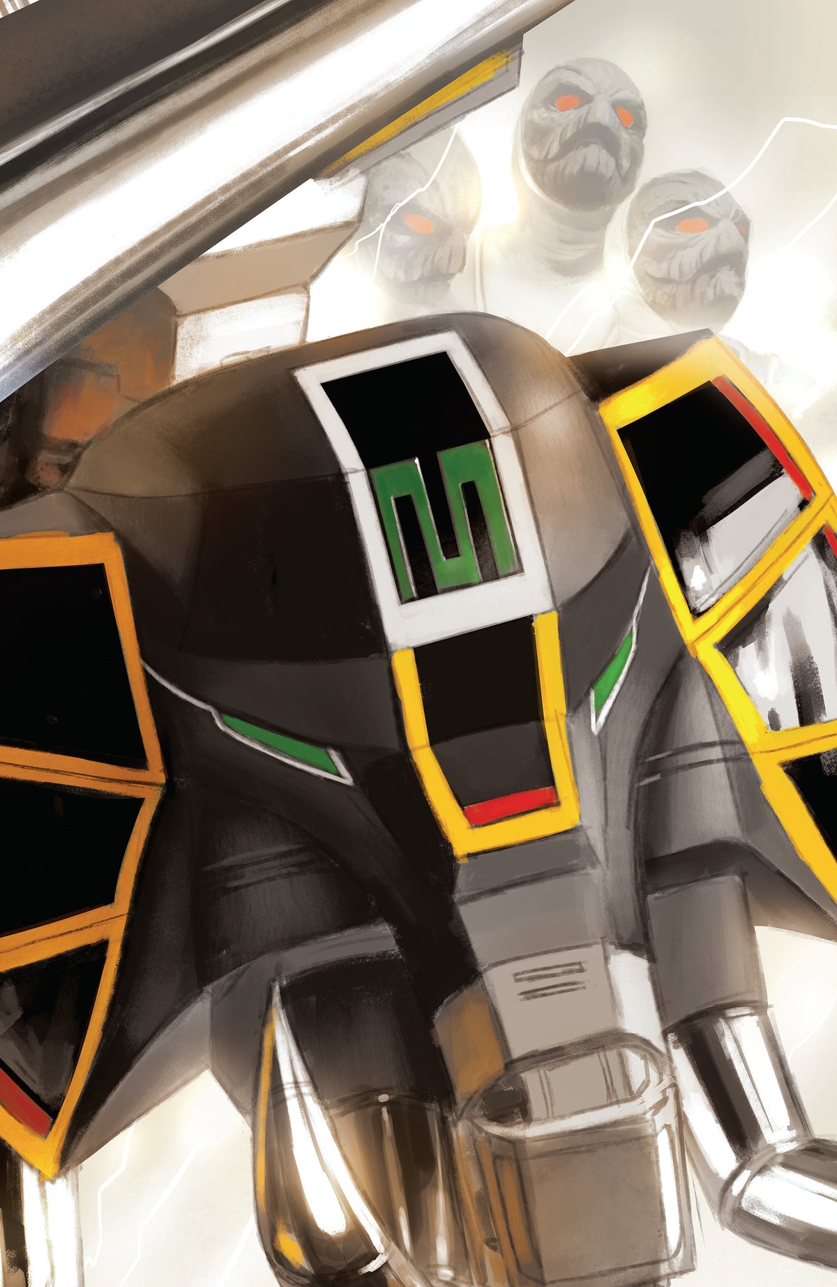 Mighty Morphin Power Rangers (2026) #6 (C Megazord Card Stock Connecting Variant (Full Art, Mercado)) - PREORDER