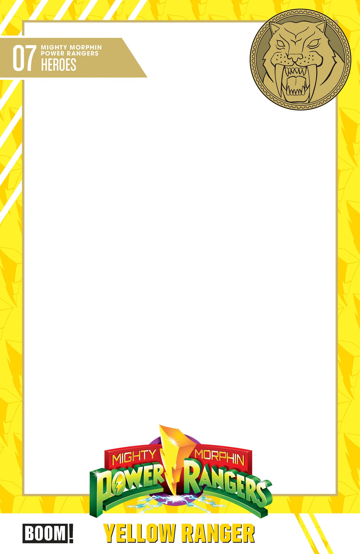 Mighty Morphin Power Rangers (2026) #7 (D Trading Card Blank Sketch Variant) - PREORDER