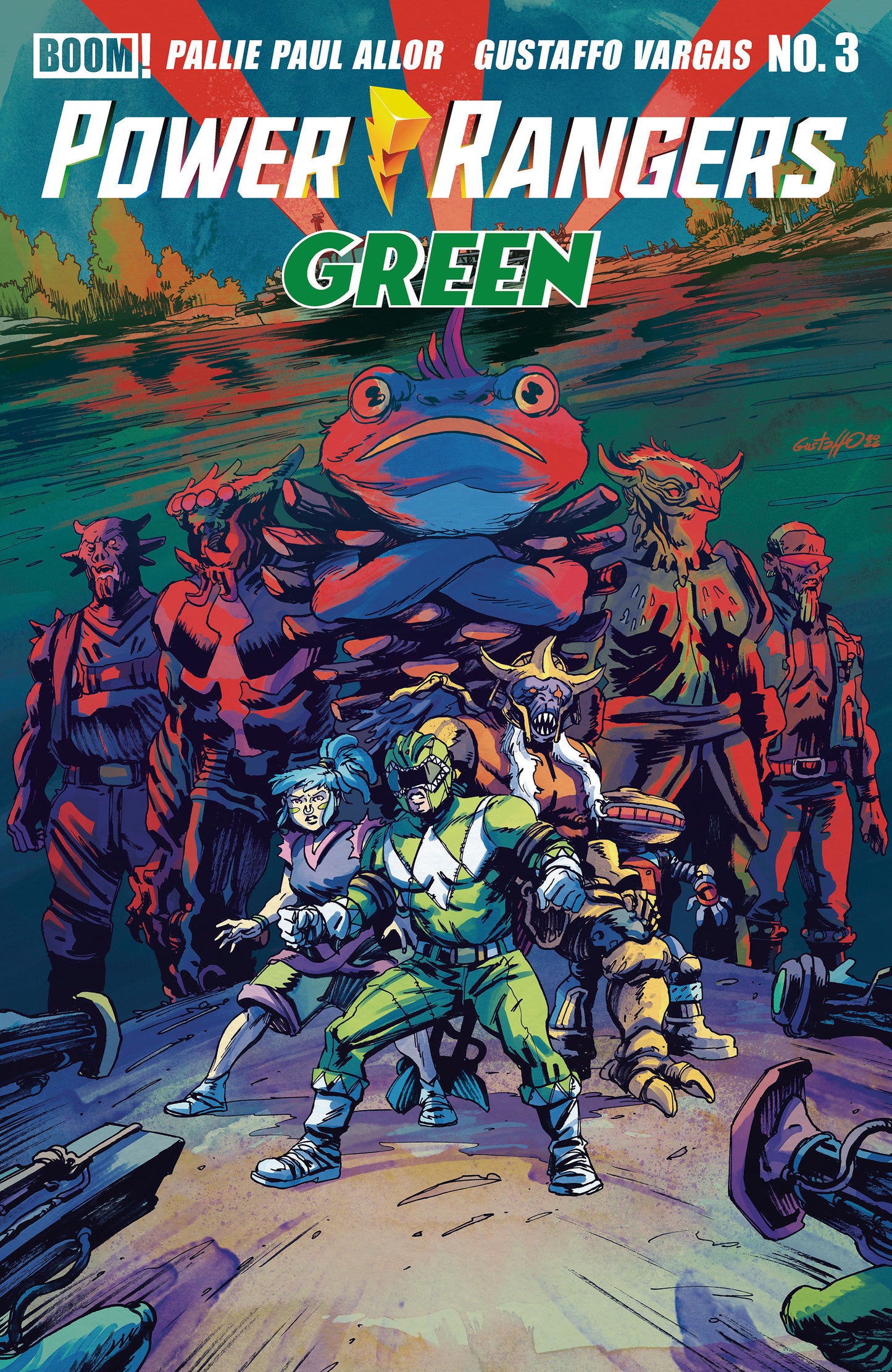 Power Rangers Green #3 (B Variant (Dressed, Vargas)) - PREORDER